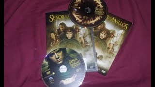 Unboxing El señor de los anillos  La comunidad del anillo 2 DVDs [upl. by Berkley]