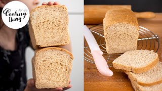 Whole wheat Bread  Fluffy Whole wheat Bread Recipe  How to Bake Whole wheat Bread [upl. by Wise]