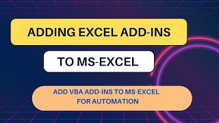 Mastering Excel A StepbyStep Guide to Adding Excel AddIns [upl. by Natal]
