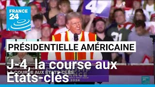 J4 avant la présidentielle américaine  la course aux Etatsclés • FRANCE 24 [upl. by Acimad441]