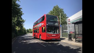 COLLABORATION U4 Bus Route Uxbridge  Hayes Prologis Park  TE1745 SN09 CGE [upl. by Ailatan]