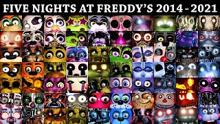 All FNAF Jumpscares in 10 Minutes 20142021  FNAF 1 2 3 4 SL 6 UCN VR HW CoD AR SB [upl. by Knowle631]