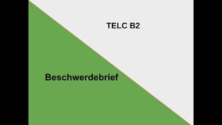 Beschwerdebrief Telc B2 [upl. by Falzetta]