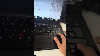 How to enter bios menu and change boot order on lenovo X1 carbon [upl. by Carbrey512]