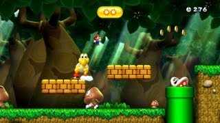 New Super Mario Bros U  Be Gentle to Giants Gold Medal [upl. by Enyahs]