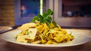 LiveKochen Selbstgemachte Pasta Carbonara mit Speck amp Parmesan [upl. by Ambrosine]