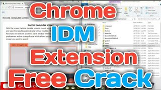 HOW TO ADD IDM EXTENSION TO CHROME WITH IDM CRACK FREE DOWNLOAD [upl. by Nosned468]