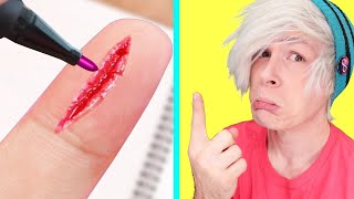 Robby tries 100 Lifehacks and DIYS by 5 minute crafts that FAILED Compilation 9 [upl. by Aryek926]