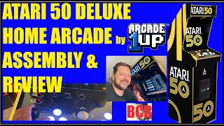 BCB 122 ATARI 50 DELUXE HOME ARCADE by Arcade1Up  Assembly amp Review [upl. by Norword]