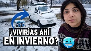 Les muestro TODO 247 VanLife en INVIERNO❄️☃️ Hace 15 años que NO NEVABA 😳 en Córdoba Argentina [upl. by Oeflein]