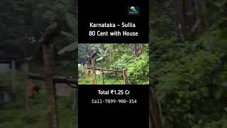 80 Cent Land With House For Sale  Sullia Karnataka 7594944940 residential farmhouse houseplot [upl. by Brenna]