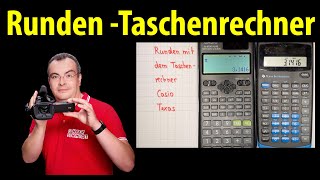 Runden mit dem Taschenrechner  so stellt man das ein [upl. by Ydasahc]