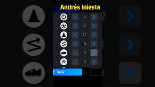 Andres Iniesta best training guide efootball konami [upl. by Eesyak]