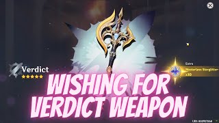 Wishing For Verdict WeaponF2P Genshin Impact [upl. by Damiani406]