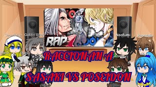 Protas de IsekaiGoblin slayerReaccionan a Shuumatsu no ValkyrieSasaki vs PoseidonGacha life [upl. by Llewop256]