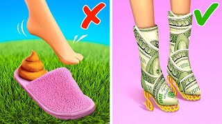 Save Poor Barbieand give her a makeover💄 Best Barbie Makeover Gadgets and Crafts [upl. by Cavil]