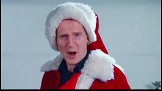 Liam Neesons audition for Santa Claus Reciting the lyrics of quotSanta Claus is coming to Townquot [upl. by Simonsen]