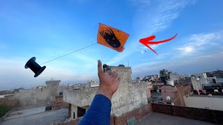 Testing Monofil Gattu 🧵 Jaipuri 3Tawa Flying  Kite Flying Vlog🪁 [upl. by Bywaters514]