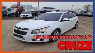 USEDCAR BUSYMAN Autos usados en corea CRUZE LTZ BUTTON SUNROOF WHITE KLAJA695DCK 668948 [upl. by Karlee]