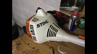 Starting up the STIHL FS45 [upl. by Anilam593]