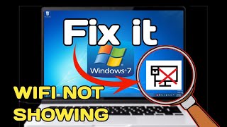 how to install wifi driver in windows 7  3Dp net  cross on wifi icon [upl. by Ennaed]