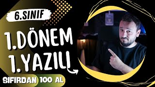 6Sınıf Matematik  1Dönem 1Yazılı  SIFIRDAN 100 AL [upl. by Cortney]