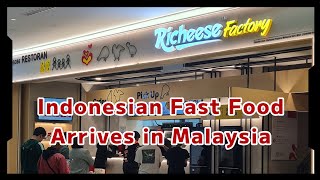 Indonesian Fast Food Richeese Factory now in Malaysia [upl. by Aiykan]