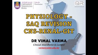 QR ANAESTHESIA  PHYSIO  REVISION  SAQ  CNSRENALGIT [upl. by Atiraj]