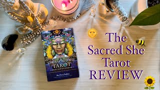 🦋🌙 THE SACRED SHE TAROT  Review FlipThrough Card Read 🌙🦋 [upl. by Lennard495]