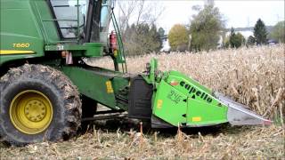 John Deere T660 Corn Harvest [upl. by Bascomb]