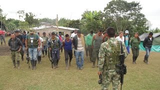 En el día D  82 Visita a un campamento de las Farc [upl. by Pohsib]