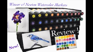 NEW  Winsor amp Newton Promarker Watercolor Marker Review amp Demo [upl. by Redmer258]