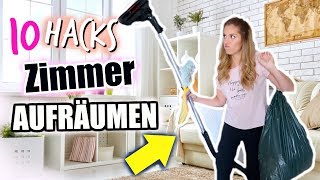 REAL LIFE ZIMMER AUFRÄUMEN  10 HACKS ♡ BarbaraSofie [upl. by Kidd345]