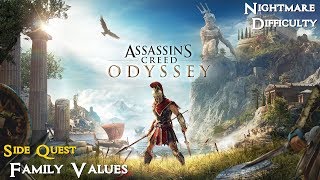 Assassins Creed Odyssey ★ Side Quest Family Values Walkthrough [upl. by Yeneffit]