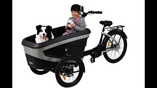 KK6088 Electric Cargo Bike Kuake Original Design 250W Bafang Mid Motor 960Wh [upl. by Martelle]