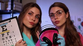 ASMR Hearing TestBeep TestTuning Fork amp Eye ExamVision Tests 2 Medical Roleplays by 2 Doctors [upl. by Eohce906]