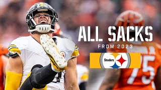 Every Steelers sack from the 2023 season  Pittsburgh Steelers [upl. by Ahsenot62]