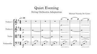 Quiet Evening String Orchestra Adaptation [upl. by Assil531]