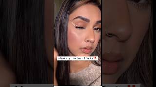 Eyeliner hacks eye liner tricks eyelinertutorial shortvideo [upl. by Jakob503]