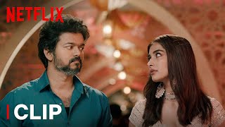 Vijay Meets Pooja Hegde For The First Time  Beast Movie Scene  Netflix India [upl. by Nyrem]