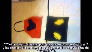 COMO HACER UN DELANTAL Y GORRO DE CHEF PARA NIÑOS DE MICKEY MOUSE [upl. by Anerroc]