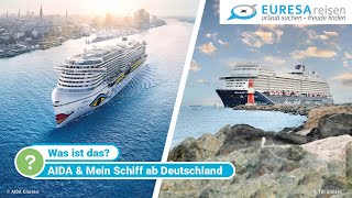 AIDA amp Mein Schiff ab Deutschland – Kreuzfahrten ohne Flug [upl. by Ahsekat501]