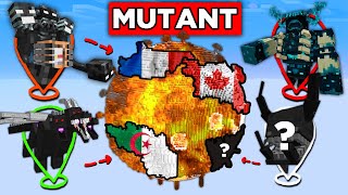 Jai Crée une Guerre Mondiale de MUTANT sur Minecraft [upl. by Aikel]