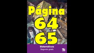 Telesecundaria mate 2do pags 64 y 65 full para todos [upl. by Atihcnoc]