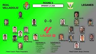 Spanish La Liga Games Formations and Statistics Round 3 [upl. by Lazes]