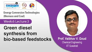 Lec 26 Green diesel synthesis from biobased feedstocks [upl. by Oscar]