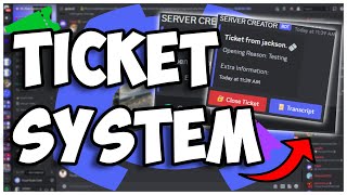 NEW  How to make a TICKET SYSTEM for your discord bot  Discordjs V14 [upl. by Suiraj]