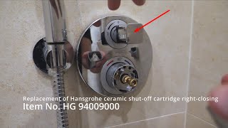 DIY Hansgrohe Ecostat E shutoff cartridge replacement  repair [upl. by Dyna]