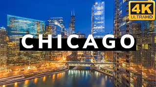 Chicago 【4K】 City Tour  Downtown Amazing Travel Experience [upl. by Lucio430]