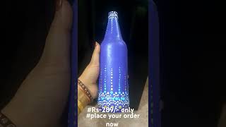 dotting Art  handmade bottle Art  place your order now Rs289only [upl. by Acinad]